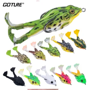 Frog Type Topwater Lure Silicone Thunder Fishing Lure 8/9/10 CM Double Propeller Soft Bait Artificial Wobbler For Fishing