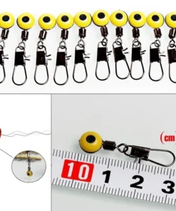 Alternative view of 30pcs/set Fishing Float Bobber Stops Space Beans Connectors Sea Saltwater Fishing Tools Equipment Plastic Metal NEW SET