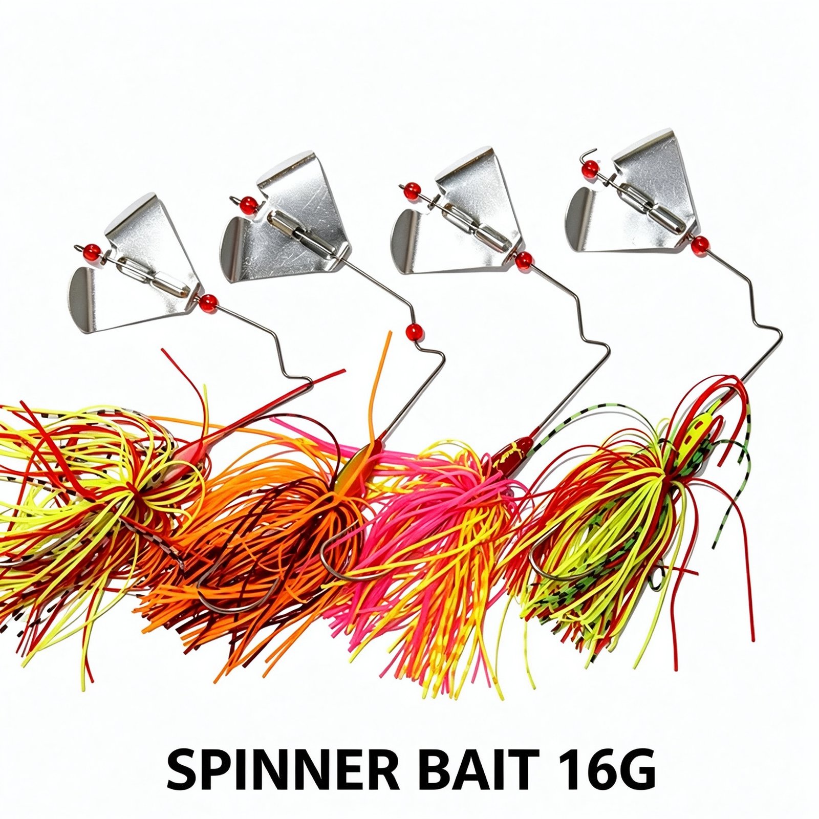 Isca Buzzbait/Spinnerbait 16g (1/2oz) com Lâmina de Metal e Cabeça Jig com Saia, para Bass, Lúcio e Truta, Água Doce e Salgada - Imagem 3